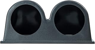 Universal 2inches 52mm Dual Hole Dash Dashboard Gauge Meter Mount Pod Holder Black Cover for Car Exhaust Gas Oil Water Temperature Temp Voltage Air/Fuel Ratio Turbo Boost Gauge