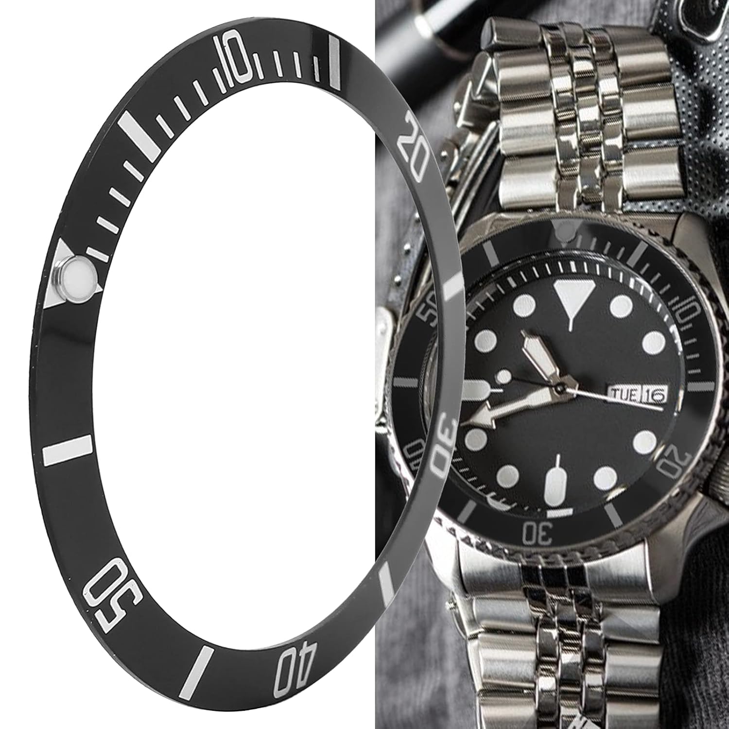 MahanadiWatch Bezel Insert Ring, Wristwatch Bezel Professional Watch