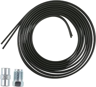 Cabilock 2 Piezas Accesorios para tuberías de freno tubo de freno automático línea de freno línea de manguera de freno tubo de freno de coche revestimiento de cobre Verde del ejército