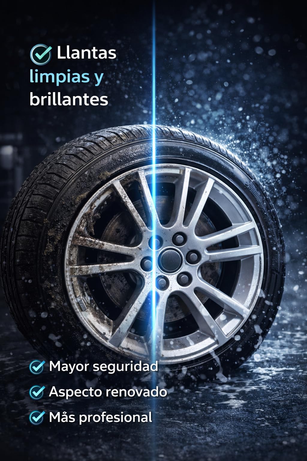 DETER CAR LLAN Limpia Llantas Profesional 5L | Desengrasante Potente, Para Llantas de Aluminio y Aleación, Elimina Polvo de Freno y Carbonilla, Elimina Suciedad Incrustada
