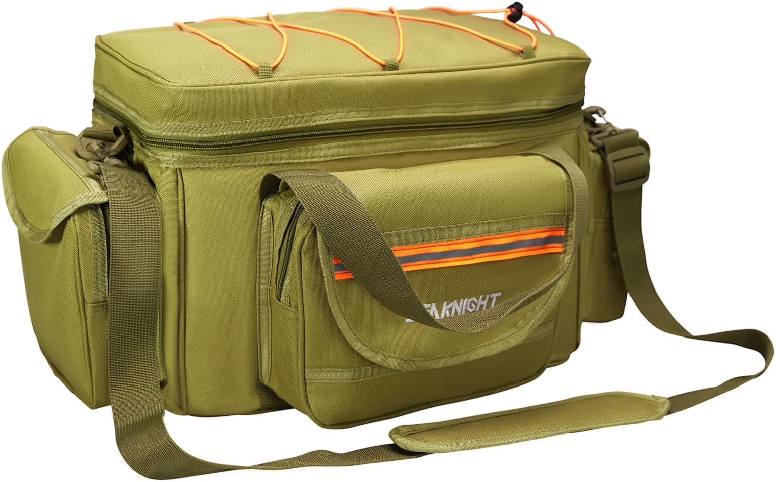 Carp Fishing Bag SK003 Single Shoulder Sea Fishing Tackle Bags Holdall Camouflage Outdoor Carryall Bag Hiking Travel Pack 50CM*28CM*27CM (Yellow)