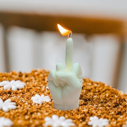 Miniatura 8 de Paquete de 2 moldes de silicona con forma de dedo medio, moldes de gestos para hacer velas, resina, jabón, fundición de pastel, chocolate, moldes