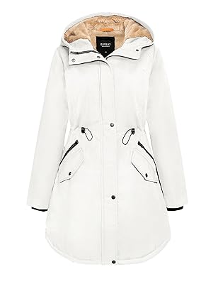 Orolay Women's Thicken Fleece Lined Parka Winter Coat Hooded Jacket with Pockets