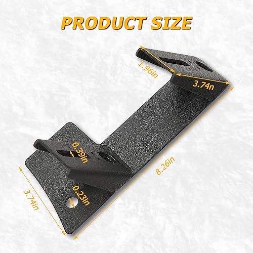 Miniatura 5 de AUXMART Soportes de montaje dobles en A para barra de luz LED, luces de trabajo para Jeep Wrangler JKJKU 2DR 4DR 2007 2008 2016 2017 2011 2012 2013