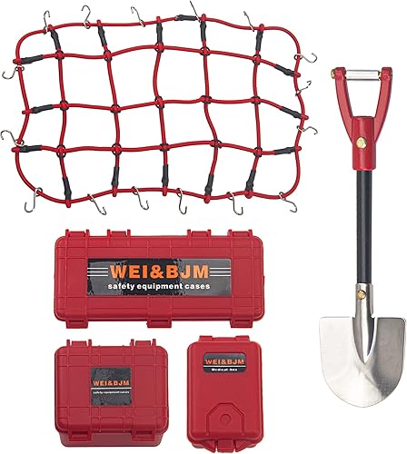 Red elástica de equipaje y funda de equipaje y pala RC Accesorios de decoración compatibles con Traxxas TRX4 Axial SCX10 Redcat Gen7 D90 TF2 Tamiya