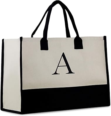 Personalized tote bags monogram Clearance
