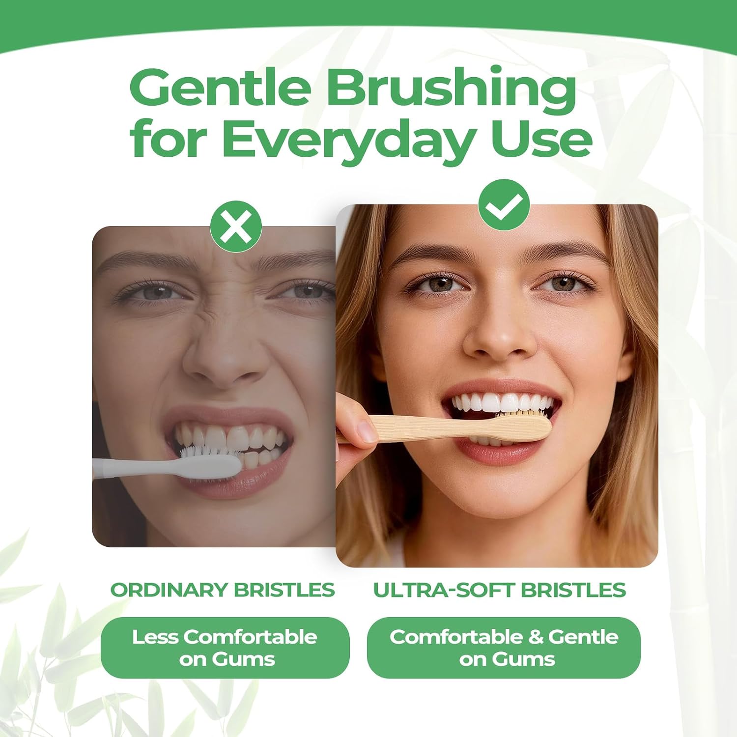 GENKENT Ultra Soft Bamboo Toothbrush, 12 Pack, 0.15mm Bristles image 3