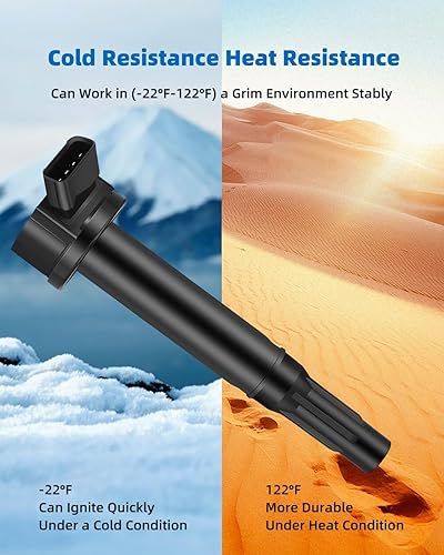 Miniatura 4 de ECCPP Bobina de encendido UF487 bobinas de encendido 6+Bujías 6 para Toyota para Lexus Avalon Camry Rav4 Sienna Venza Highlander IS350 RX450h ES350