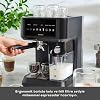 Karaca MyCaffe Barista S10 غرفة الحليب المتكاملة، إسبرسو، لاتيه وآلة كابتشينو أسود غير لامع