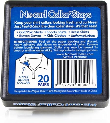 No Curl camisa polo de manga corta (a elección peel & stick, o iron-on)