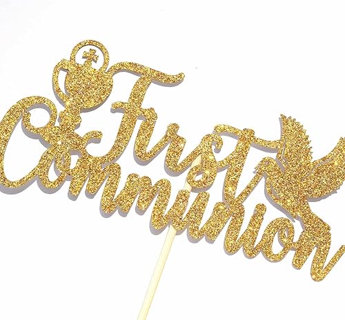 Miniatura 7 de Decoración para tartas de primera comunión, bendición en tu confirmaciónComunión Mi Primera, Dios bendiga, bautizo, confirmación, baby shower,
