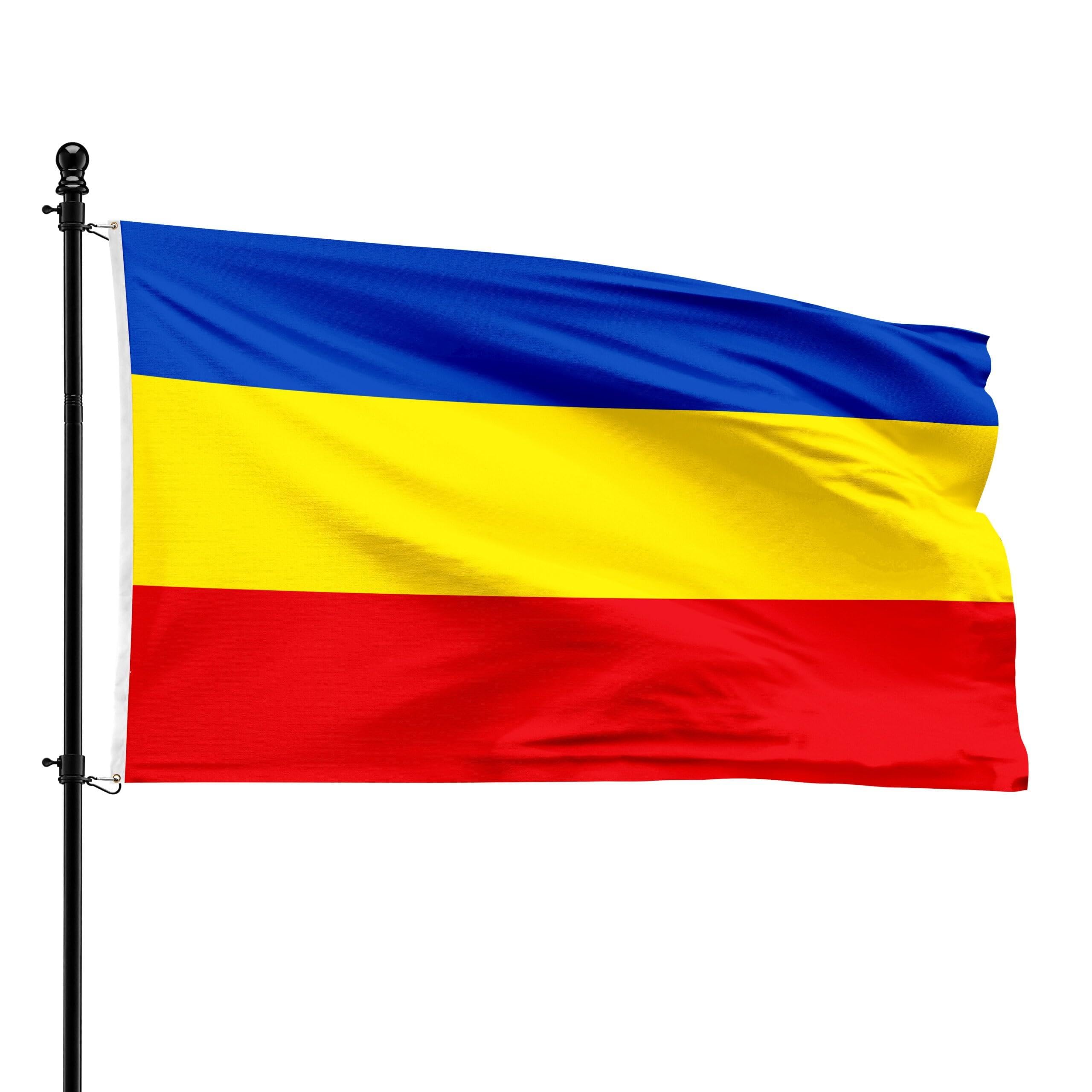 Drapeau de Wichelen municipal officiel pour mât de format standard 90 x 150 cm