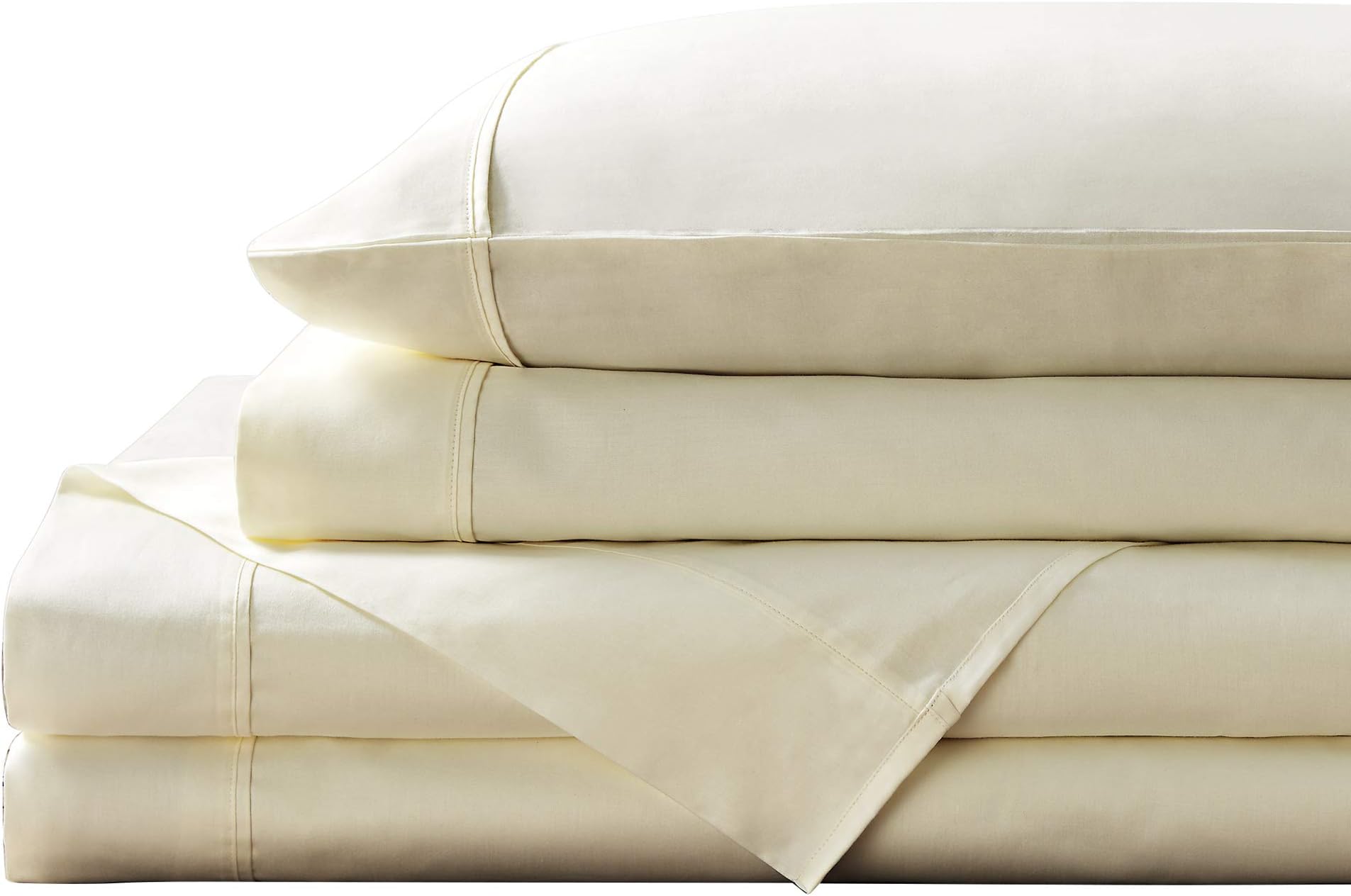Brielle Sheet Set, Cotton, Ivory, Queen