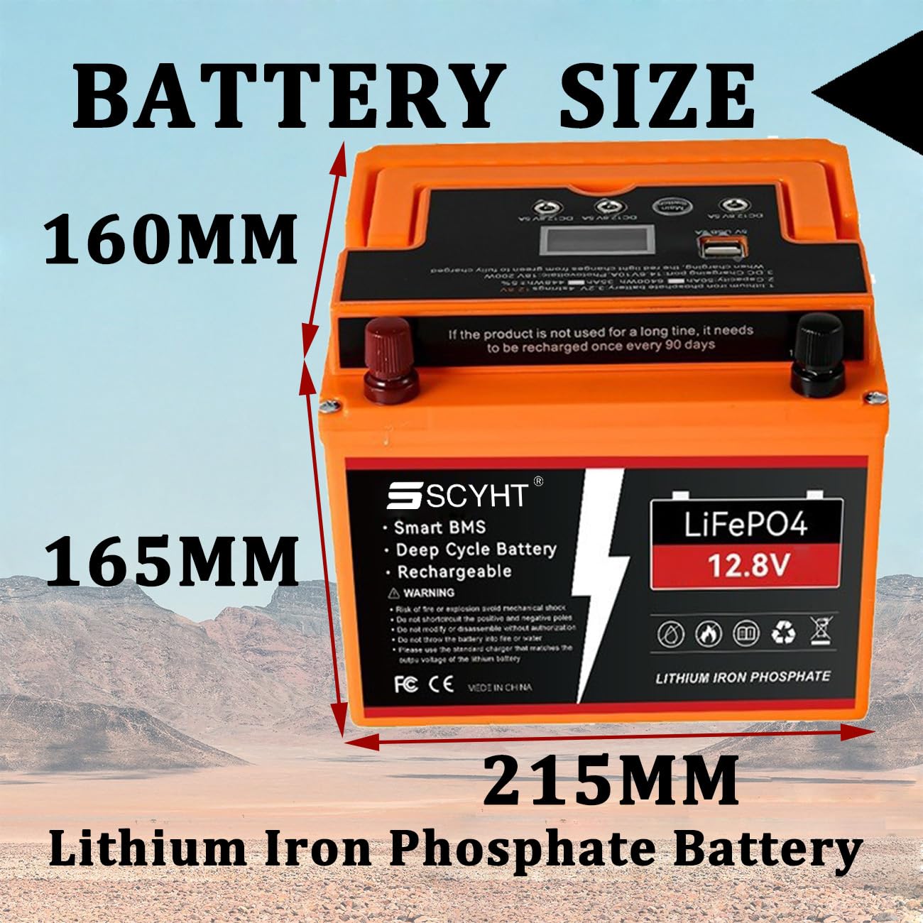 Batería LiFePO4 12,8 V 50 Ah Batería de Litio 30 Ah Baterías solares 12,8 V Baterías Recargables para Suministro energía Respaldo para Kits Motor 250 W a 650 W con BMS,12.8v30ah