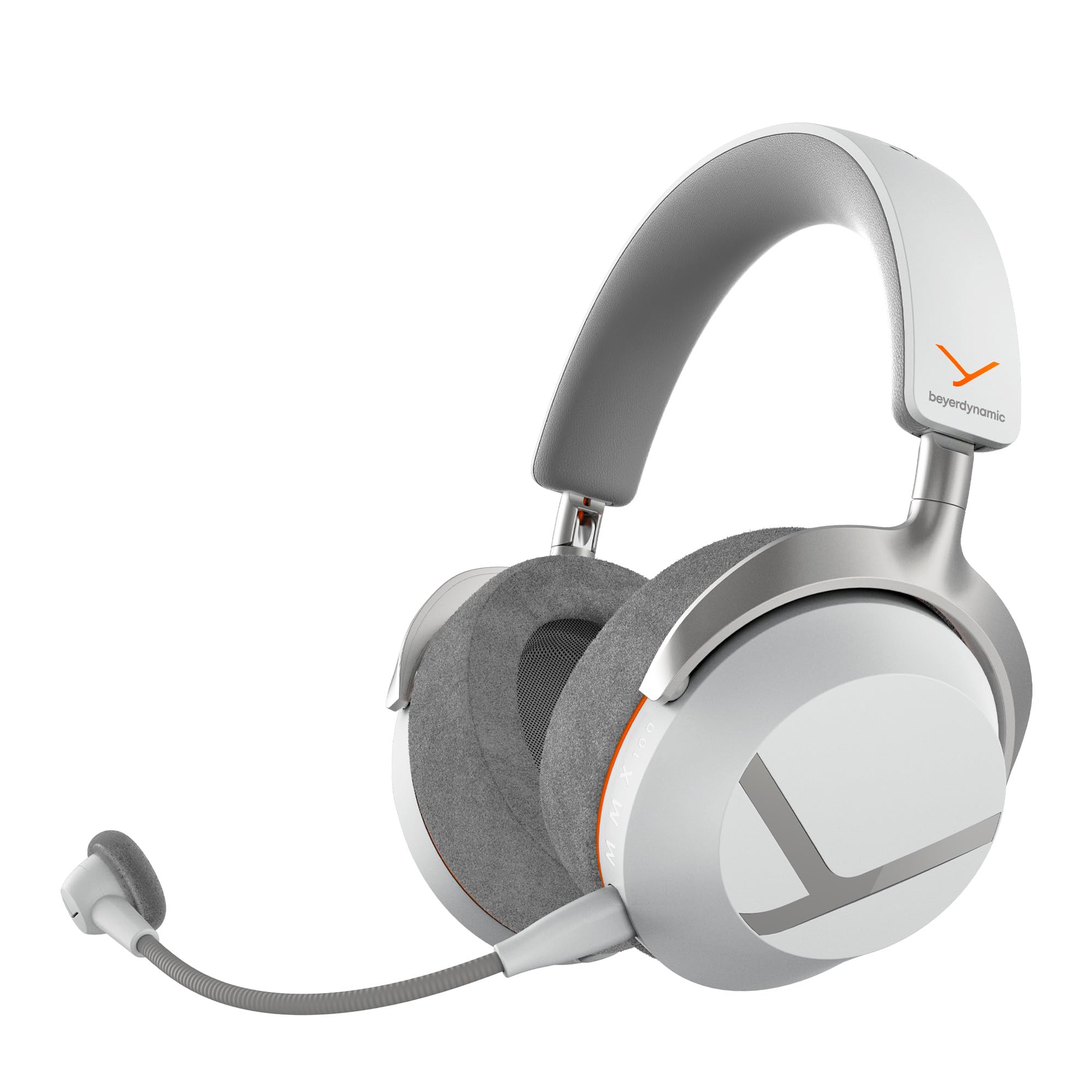 beyerdynamic MMX 100 Wireless Casque Gaming sans Fil, 80 h+, Blanc Arctique