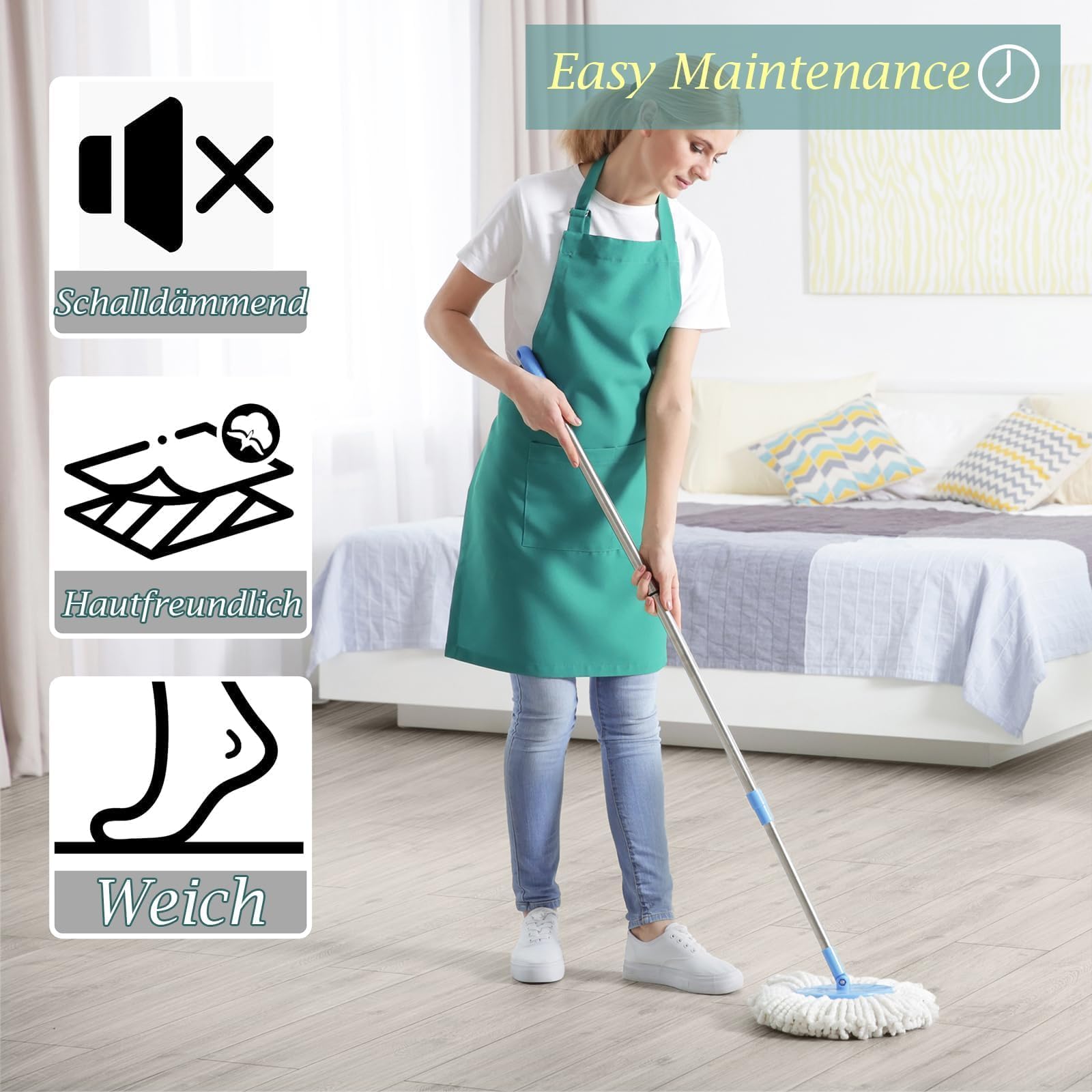 ACXIN Pavimento in PVC autoadesivo effetto legno, 7,5 m² (54 pezzi), grigio fumo