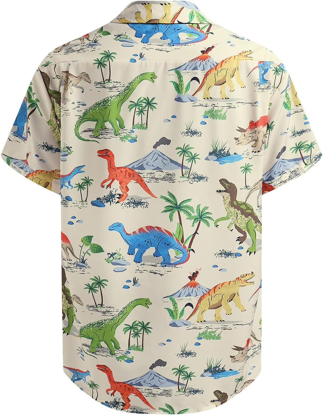 Hardaddy Men's Hawaiian Shirt Short Sleeve Funny Printed Casual Button Down Aloha Shirt - Image 4