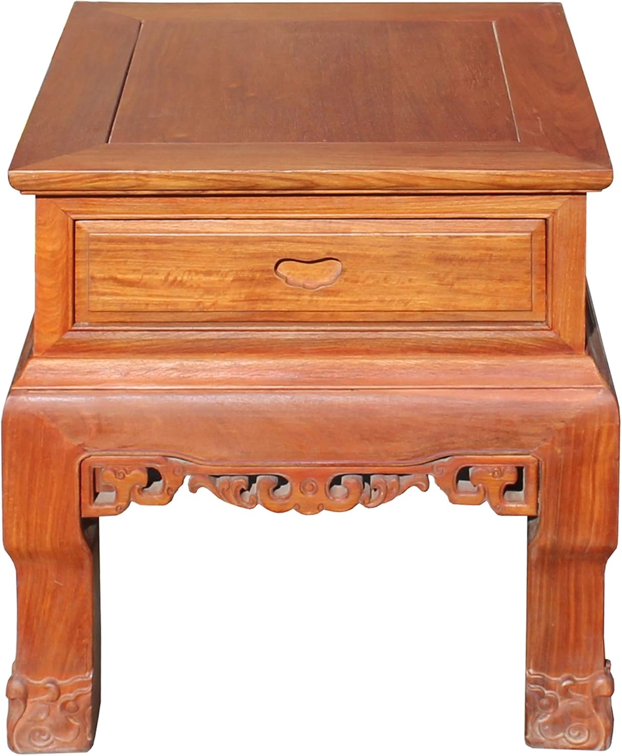 Chinese Oriental Huali Rosewood Plain Side Tea Table Stand Acs4595
