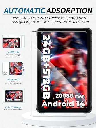 2 Pack Screen protector for HOTWAV R9 Plus Tablet 11 inch 2025 Newest, yystao Tempered Glass Film compatible with HOTWAV R9 Plus, 9H Hardness，Anti-Scratch, Touch-Sensitive, HD Clear