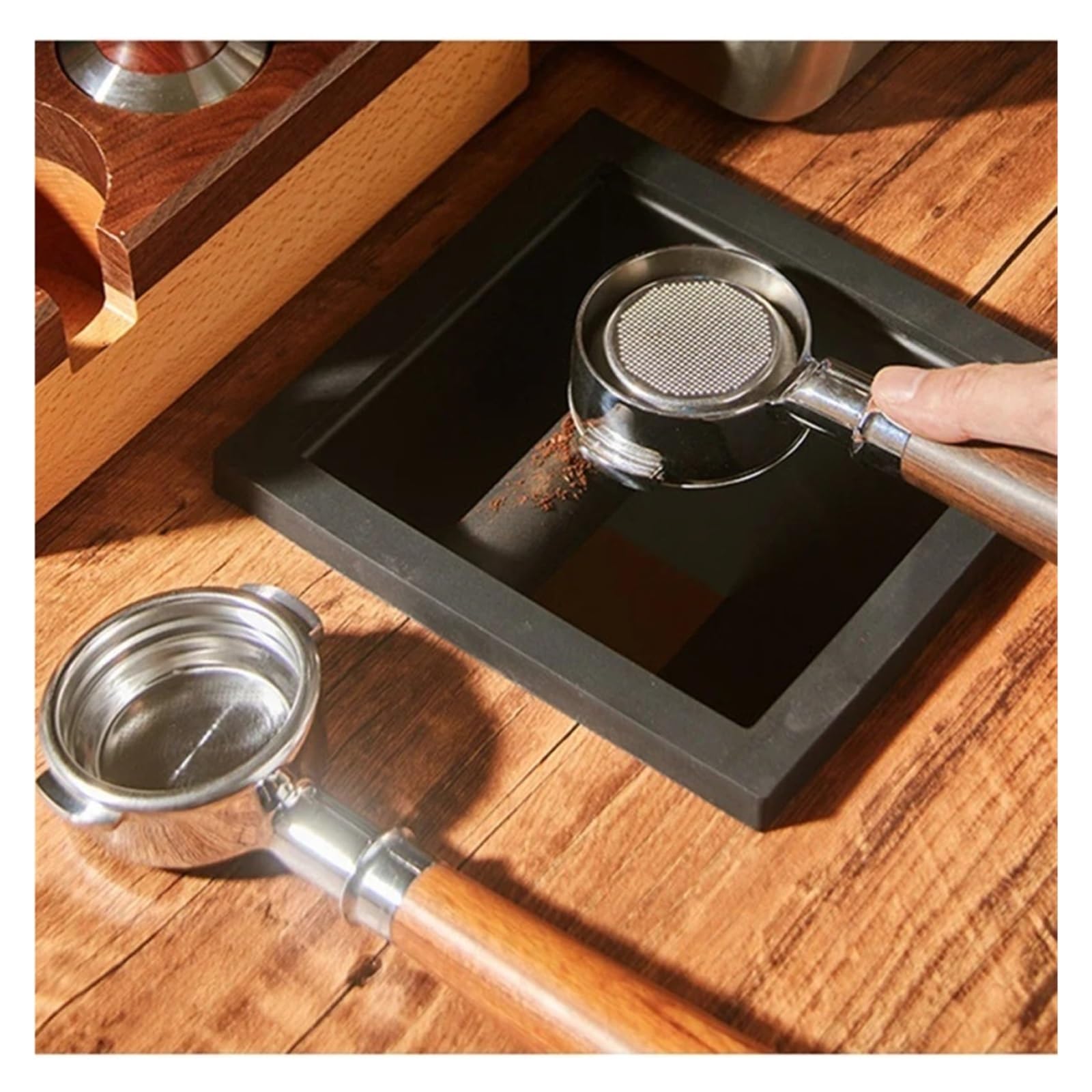 Mango De Portafiltro Sin Fondo De 2 Orejas De 58MM, Compatible Con Expobar, Compatible Con E61, Etc.,Accesorios For Espresso(Compatible for 58mm-Expobar-A)