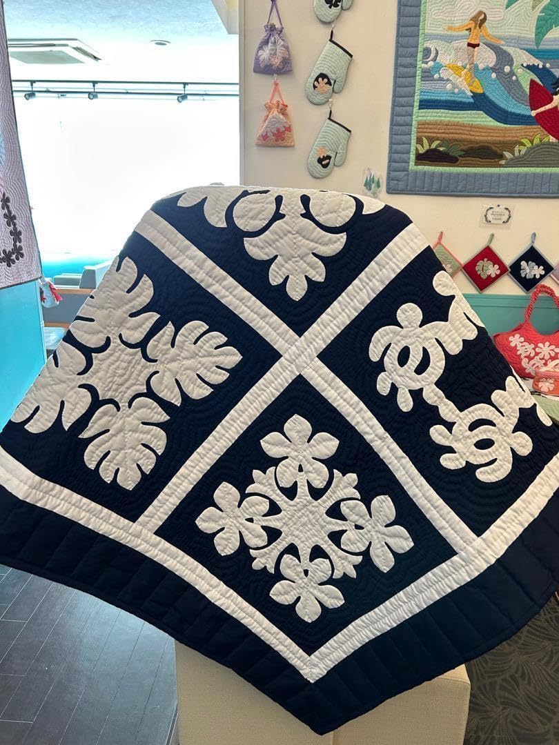 [正規品]タペストリー♡サンプラー♡153×153♡ネイビーブルー♡ハワイアン Amazon.co.jp: タペストリー サンプラー 153cm ネイビー