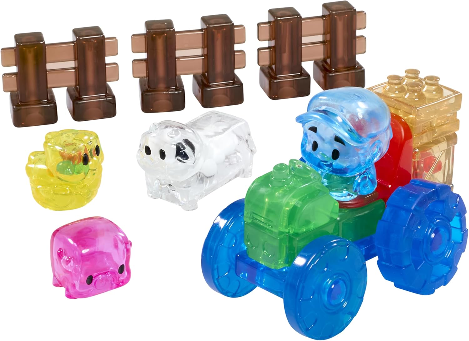 Jelly Blox Farm Set | Includes 18 Pieces | Toddler & Preschool Building Blocks Kids Can Squeeze, Stretch, Squish | MESH ACCREDITED | Safety Tested & Ouch-Free | Tactile, Sensory Play for Ages 2+