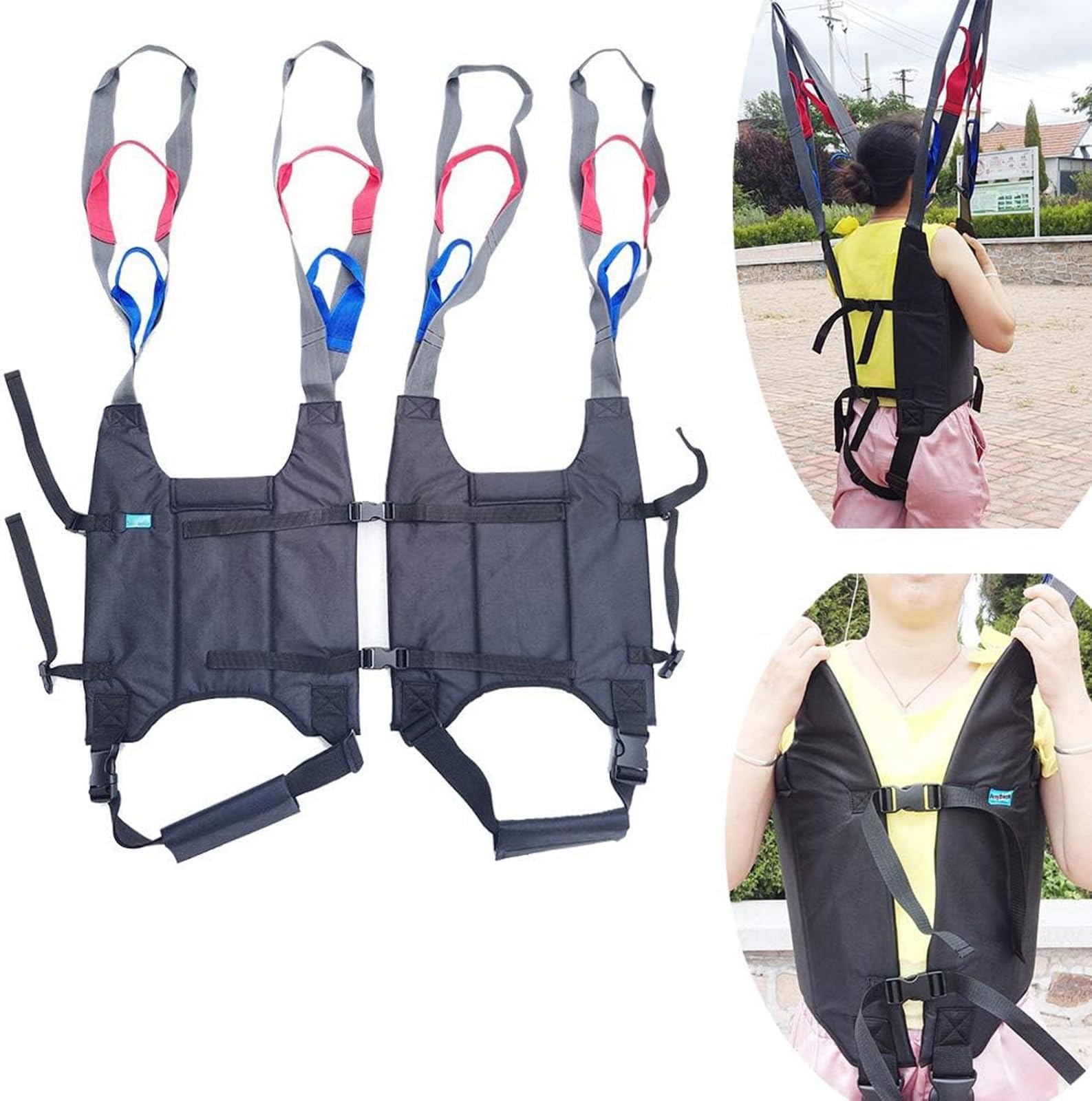 Cabestrillo De Elevación De Paciente De Cuerpo Completo, Portador De Ayudas Médicas para Caminar, Soporte De Cadera Acolchado para El Pecho para Entrenador De Alivio