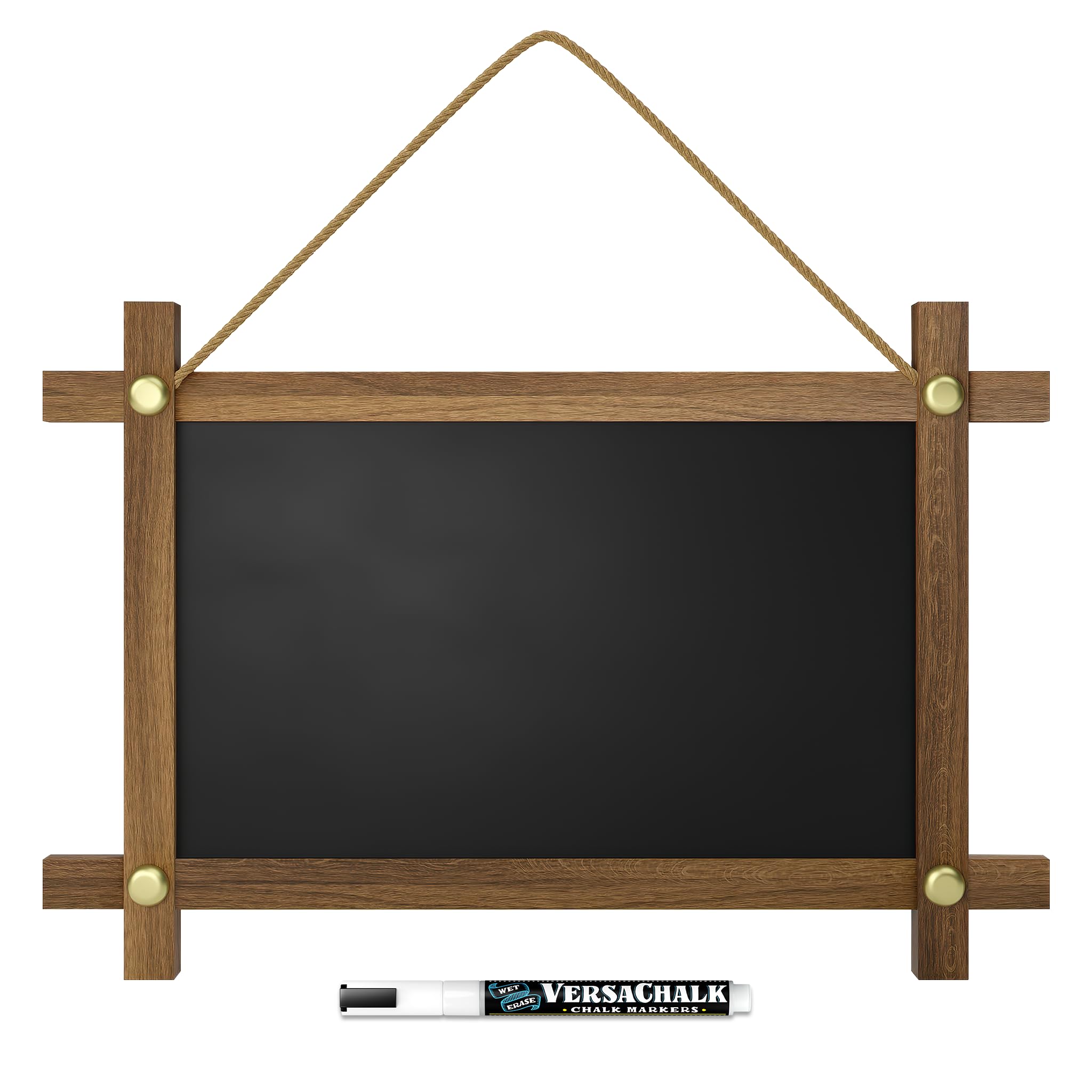 VersaChalk Hanging Chalkboard w/Frame - 15"x10"
