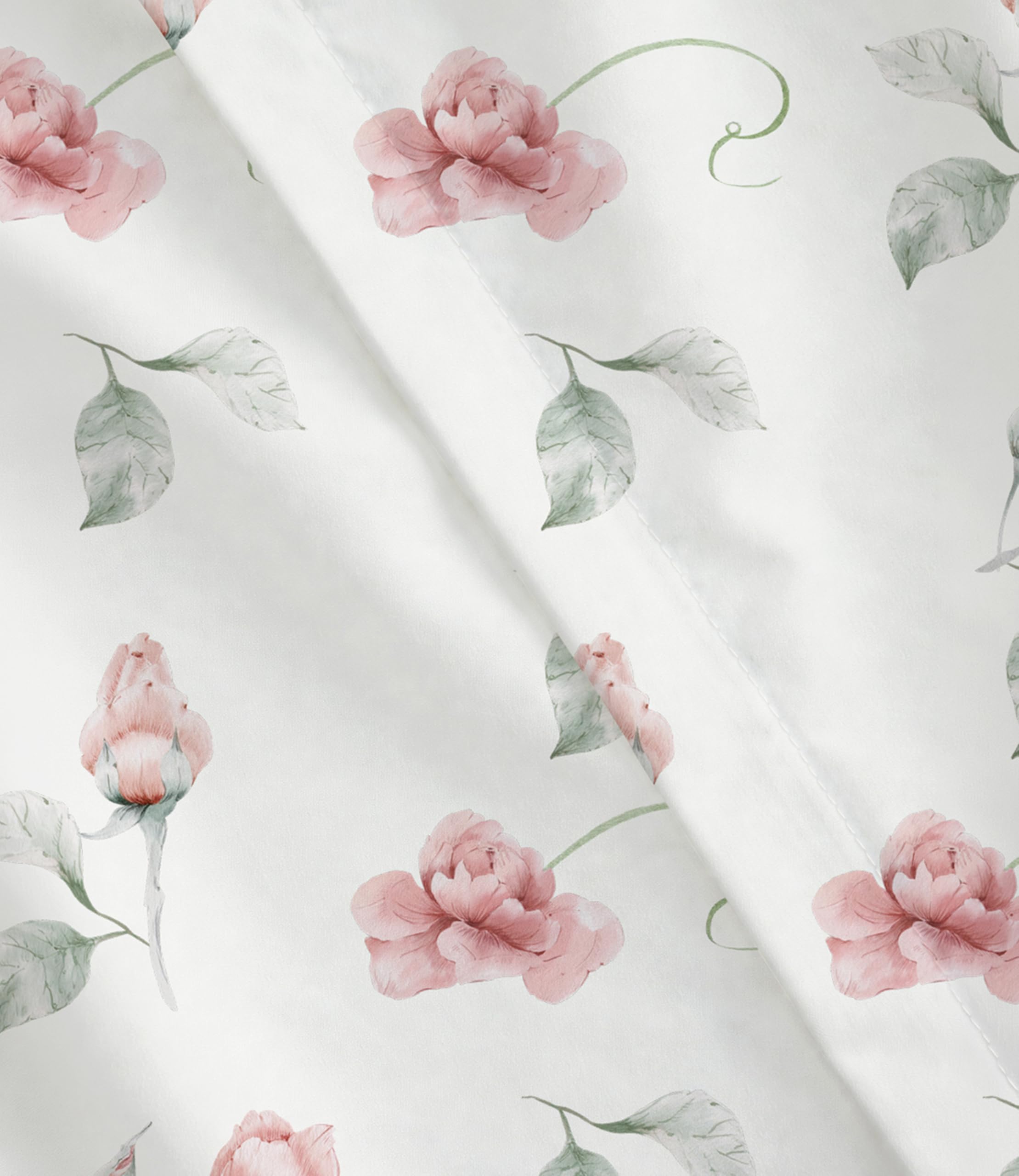 Duvet Cover Full Size - Soft Floral Duvet Cover - 3 Piece - Rosebud