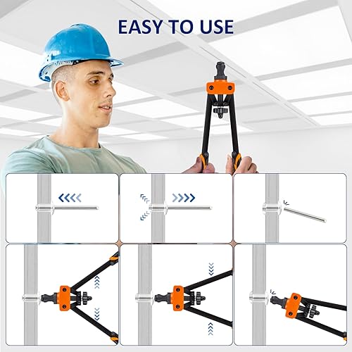 Miniatura 5 de Remaches pop, paquete de 190 remaches ciegos de aluminio en 8 tamaños (316 x 58 pulgadas, 316 x 12 pulgadas, 316 x 516 pulgadas, 316 x 14 pulgadas,