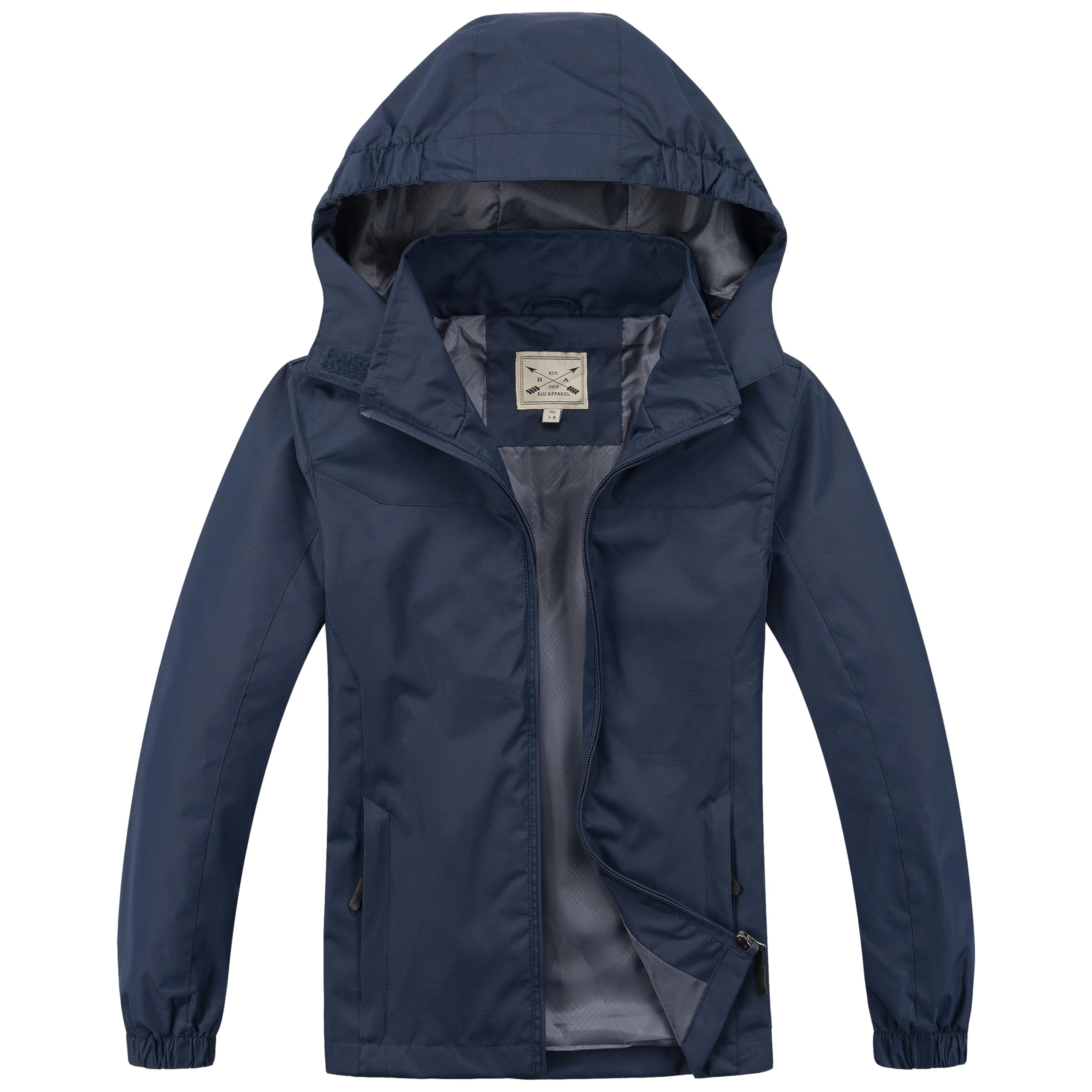 Blu Apparel Veste imperméable pour enfants idéale pour l'école, la marche, le vent