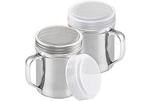 CUSINIUM Powder Sugar Dispenser - With Handle - Cinnamon Shaker For Coffee...