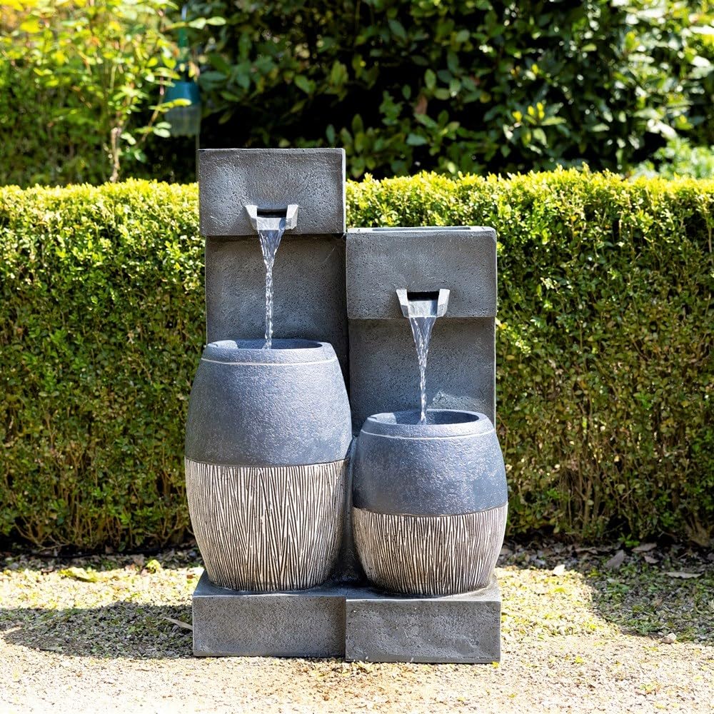 Primrose Covo Pouring Bowls Water Feature With Lights 74Cm from B&Q