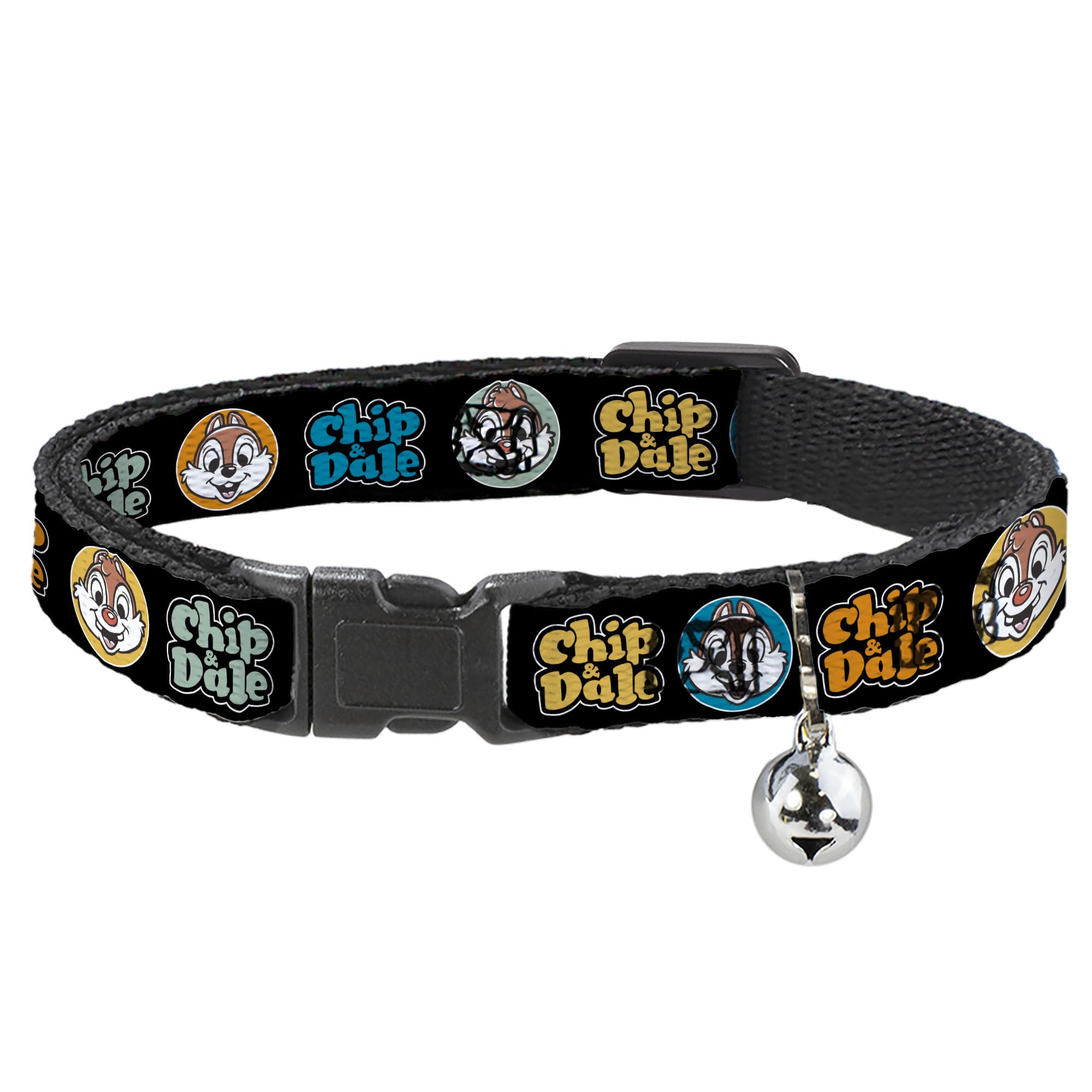 Collar de gato con cierre breakaway seguro y cascabel de Chip y Dale Disney
