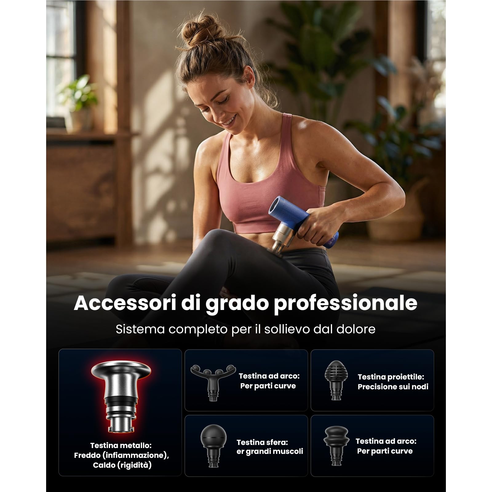 BOB AND BRAD A7 Mini Pistola Massaggio Professionale, 11mm Ampiezza Massaggiatore Muscolare con Forza Stall 18kg, Portatile per Spalla e Schiena, Ricarica Rapida 18W PD Regalo Benessere