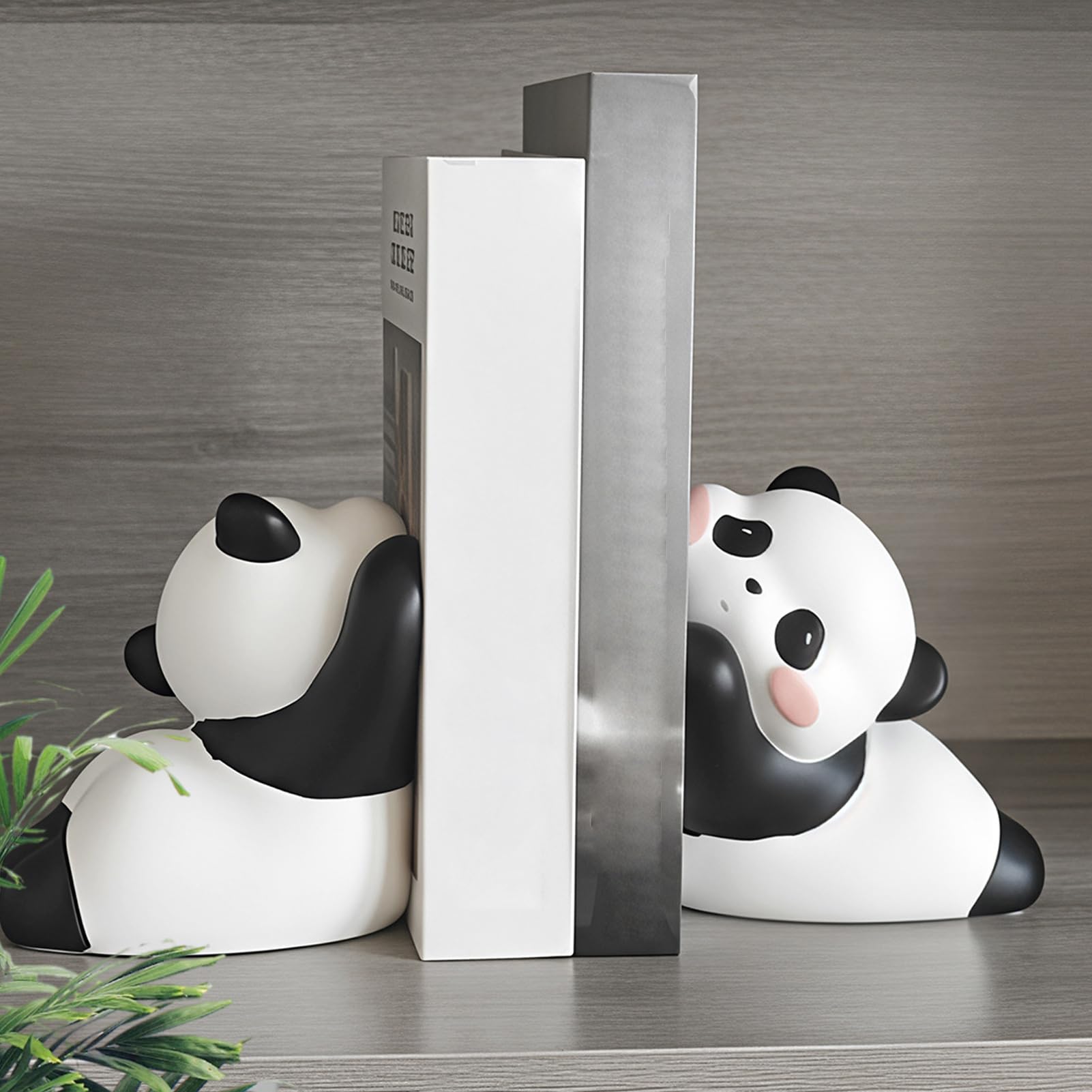 Fermalibri per Bambini e Ragazzi Porta Libri a Forma di Panda in Resina | Accessorio Per Fermare Per Camera da Soggiorno Scrivania Ufficio Domestico Biblioteca Tavolo Cucina e come