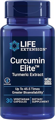 Life Extension Extracto de cúrcuma Curcumin Elite – 270 veces mejor absorción que la curcumina estándar, apoya una respuesta inflamatoria saludable