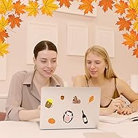 Vista 5 de 133 calcomanías de pared de otoño, calcomanías de pared de Acción de Gracias, decoración de otoño, gnomos, hojas de arce, calabaza, camión, pavo