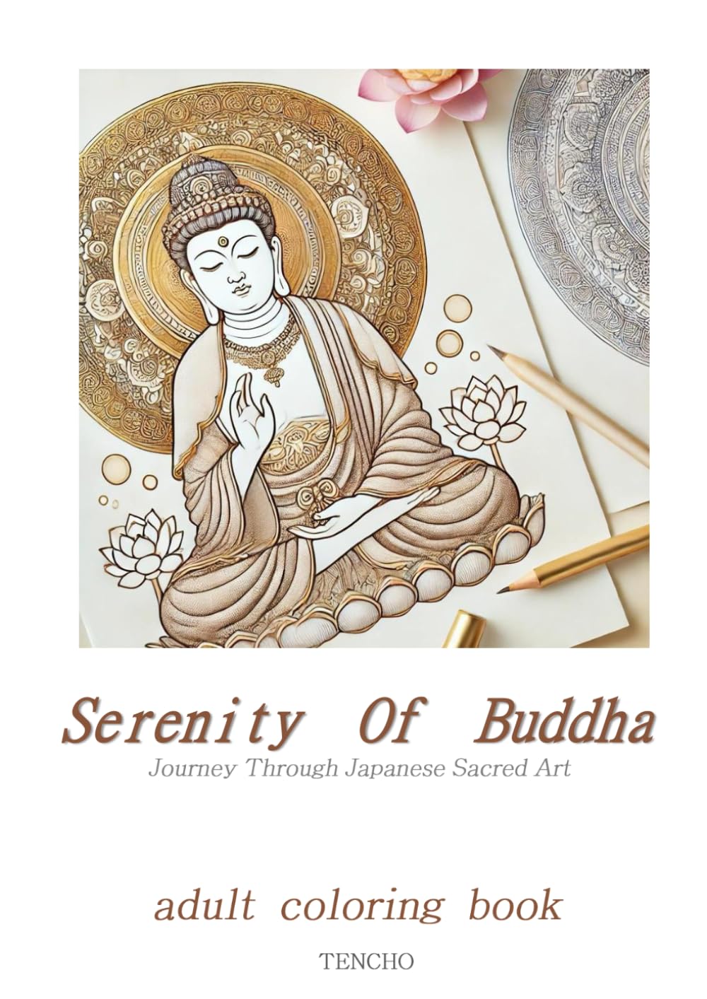 Serenity of the Buddha Journey Through Japanese Sacred Art An Adult Coloring