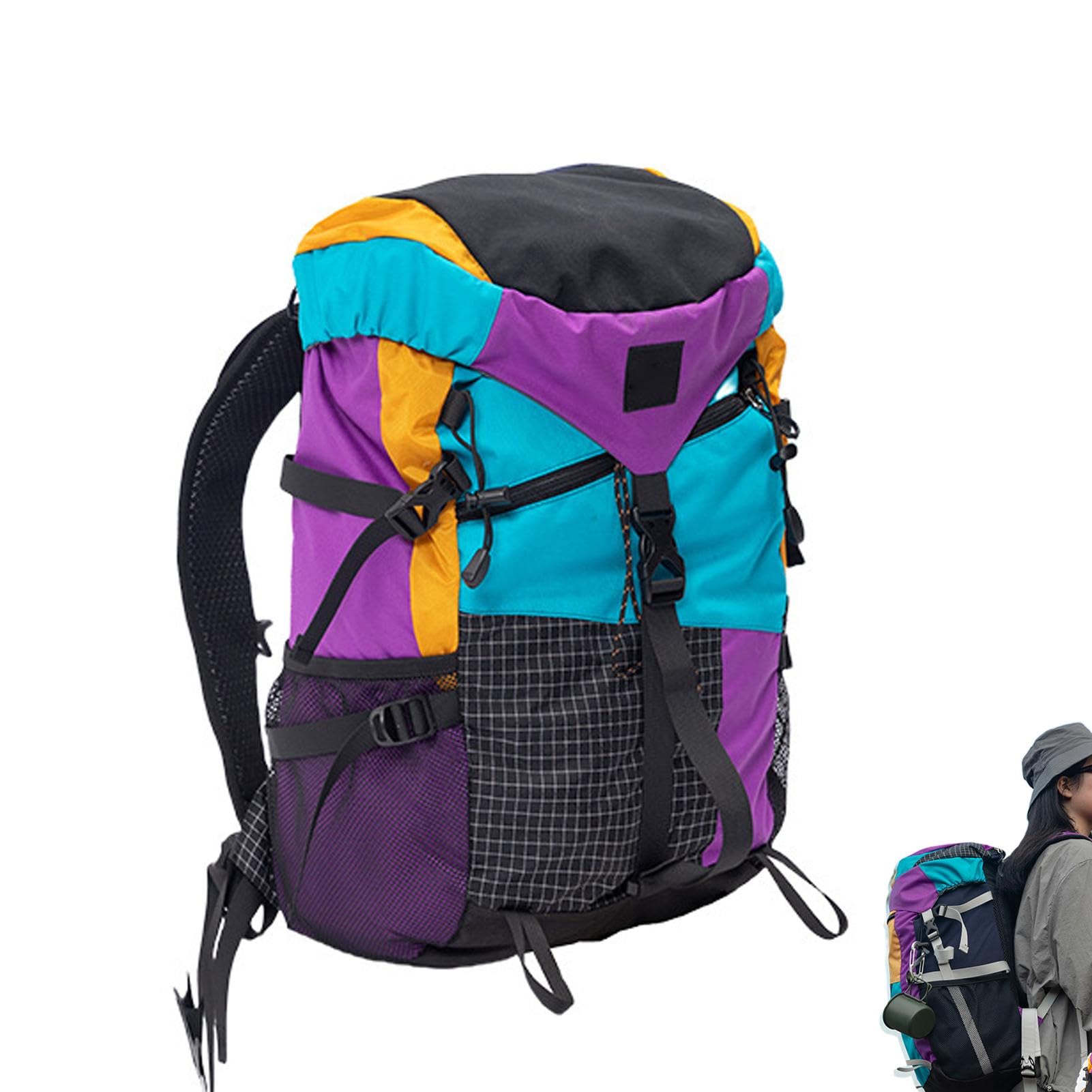 Plecak podróżny, lekka torba kempingowa, plecak nylonowy o dużej pojemności, lekka torba turystyczna, duży plecak outdoorowy, plecak turystyczny, akcesoria outdoorowe dla dzieci i dorosłych, mężczyzn