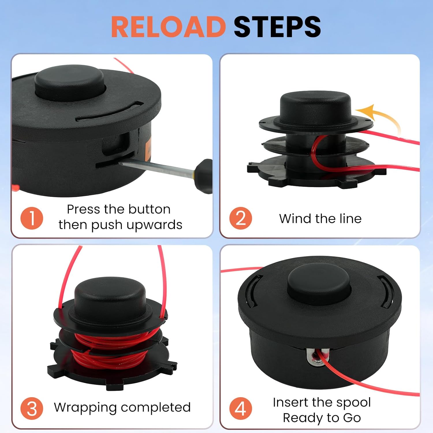 Heyzy 3 Pack 25-2 Trimmer Head for STIHL FS90 FS90R FS91R FS94R FS100RX FS110 FS111R FS111RX FS120 FS130 FS130R FS131 FS240 FS250 FS55 FS55R FS56 FS56RC FS70 4002 710 2191 Weed Eater 4002 710 2108