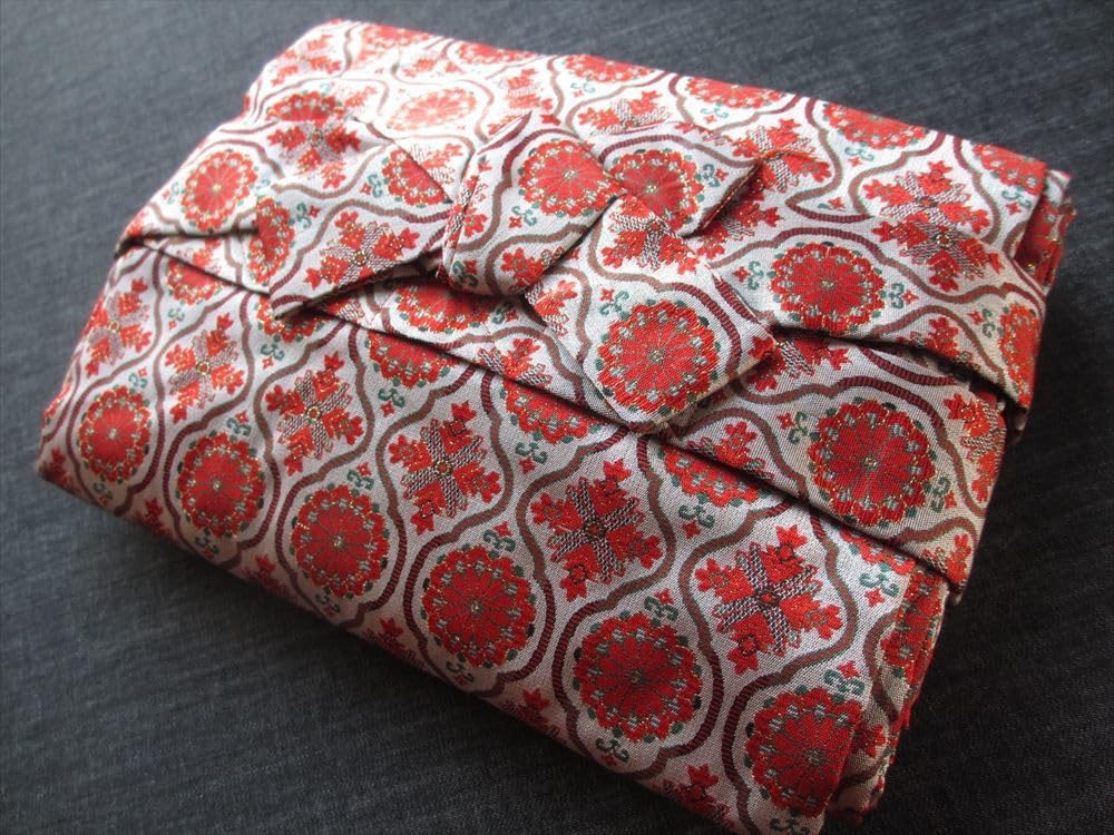 13絃用 お箏/お琴ケース 琴袋(丸袋) 錦 ゴブラン正倉院柄 グレイ/モス 010