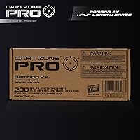 Vista 6 de Dart Zone Pro-Series Bamboo 2X - Recambio de dardos de espuma de media longitud