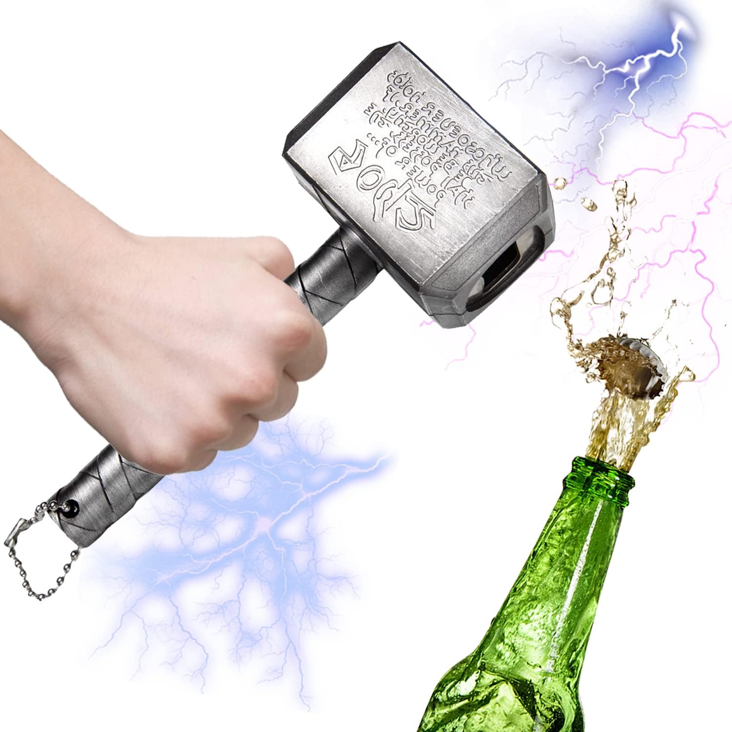 TUSNAKE Thor Hammer Abrebotellas, Grande, sacacorchos Llave de Bebida, Suministros de Personalidad Creativa para la Familia, Restaurante, Bar, Hotel