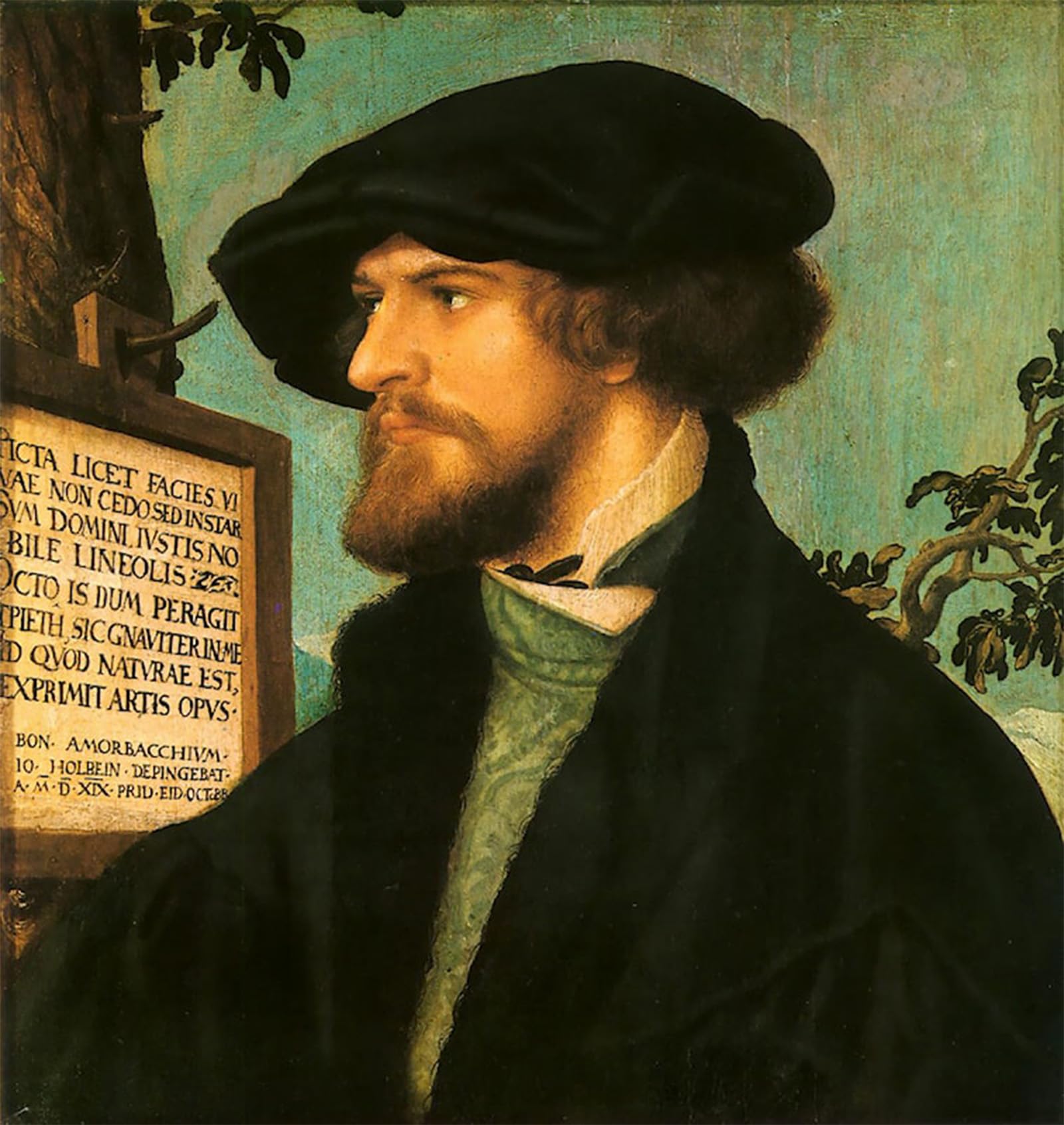 SERENDIPITP Vintage Wall Art Canvas Nordic Poster Canvas Print Picture Portrait of Bonifacius Amerbach by Hans Holbein Wall Art Poster for Home Decor 60x90cm