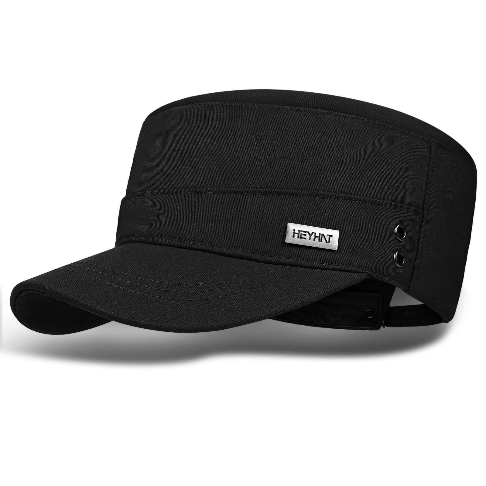 Military Cap for Men and Women, Men Caps Military Cotton Adjustable, Military Cap Visors Men, 100% Cotton Baseball Cap