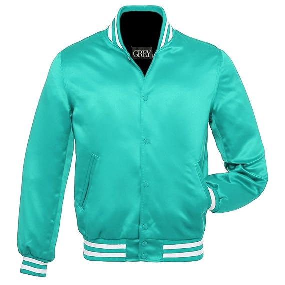 teal letterman jacket