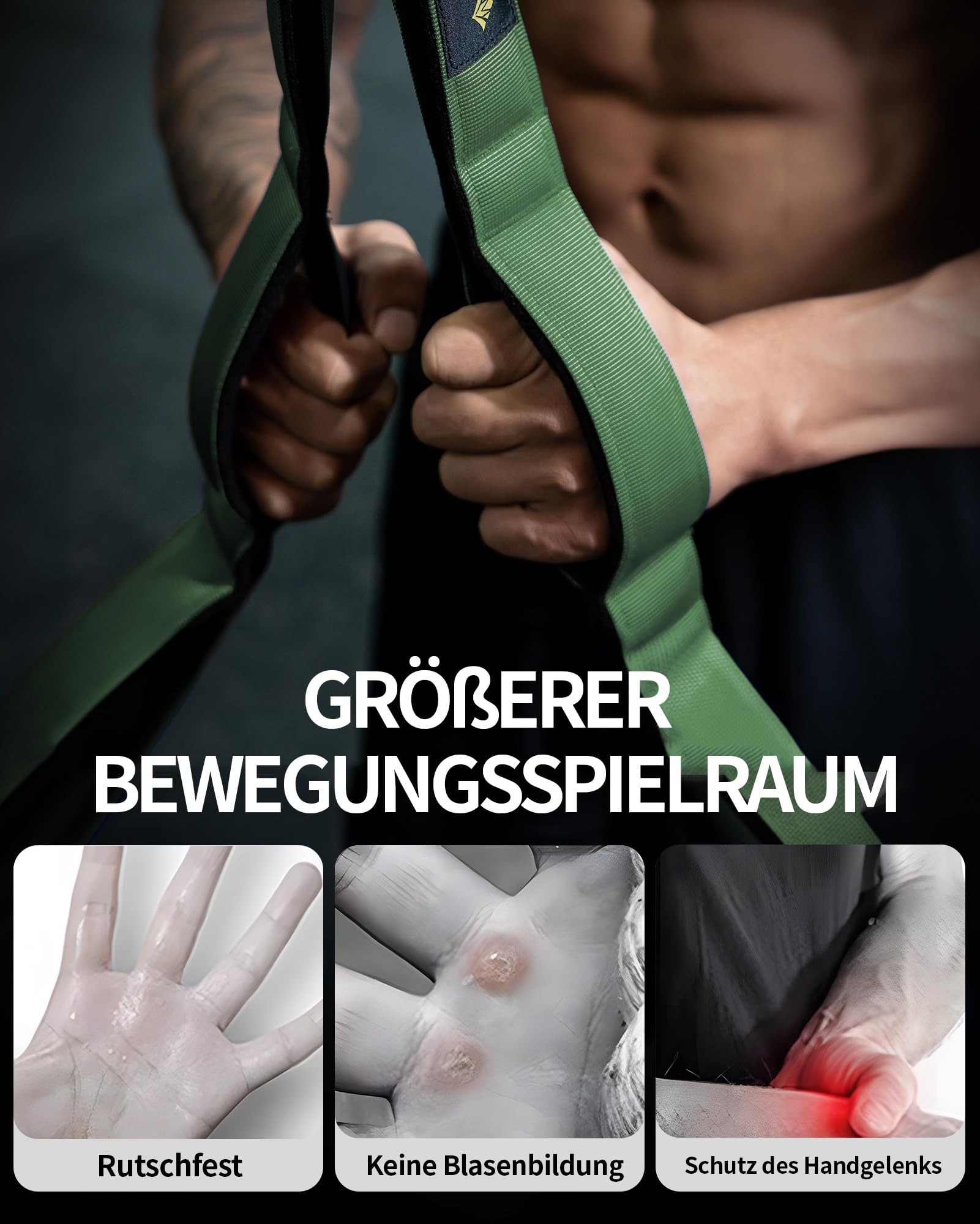 MANUEKLEAR Trizepsseil Kabelbefestigung mit größerem Bewegungsbereich, Trizeps-Pull-Down-Seil für Push-Downs, Crunches, Facepulls für professionelles Fitnessstudio