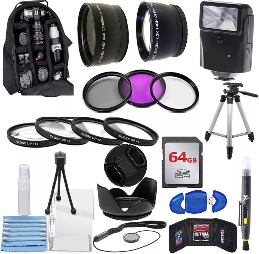 Amazon.com : 58MM Photo Essential Starter Kit for Canon EOS 70D
