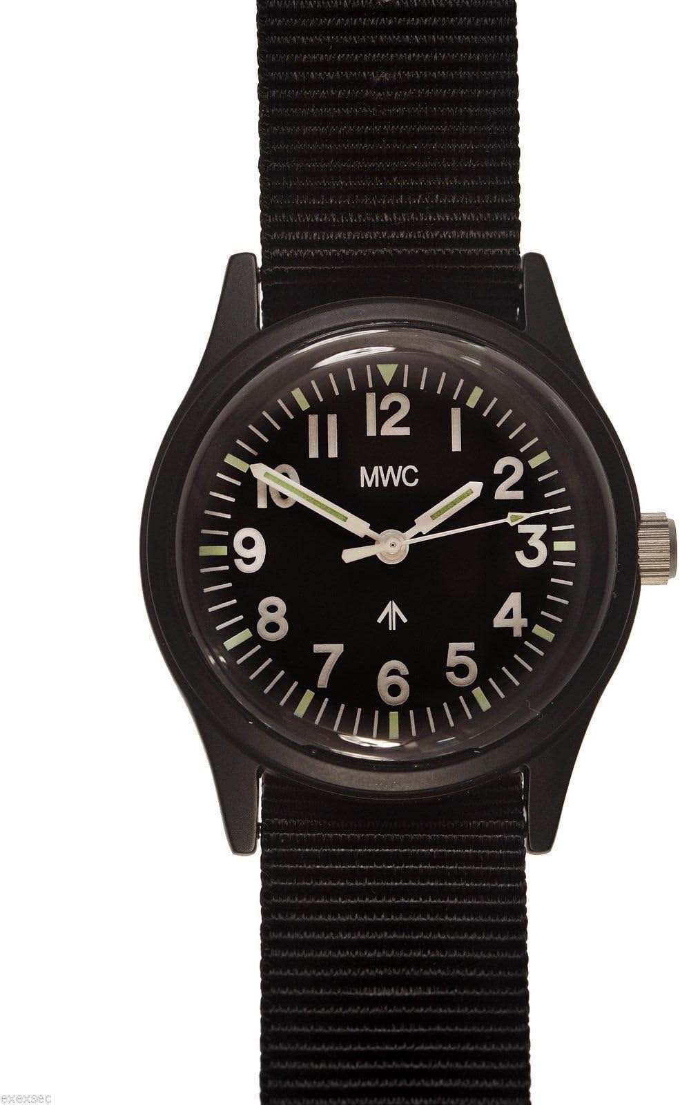 MWC Classic 1960S/70S MATT Black European Pattern Quartz Watch